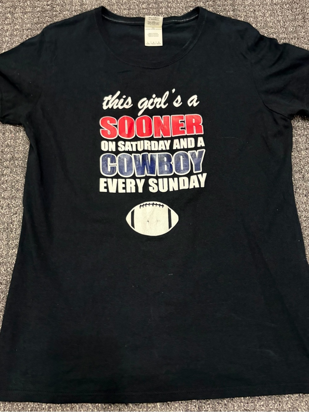 Kids Black 'Sooner on Saturday, Cowboy Every Sunday' Graphic Tee